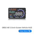 VJOYCAR Auto Car Windscreen Projector obii hud V1 Head Up Display Seat belt reminding Tire Pressure Sensor obd2 customized hud