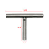 5.9 Inch Stainless Steel Threaded Connection Round Bar Turning Lathe Tool Rest Removable Woodworking Turning Tool Holder