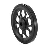Folding Bike Easy Wheel for Aluminum Alloy Easywheel Ultralight Sealed Bearing Push Wheels Bicycle Parts,Black