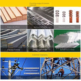 300Kn Manual Mechanical Punching Machine Angle Steel Puncher Iron Tower Cross-Arm Portable Punching Machine Iron Sheet Punching