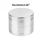 CRUSHER 40/50/63mm Dry Herb Grass Tobacco Grinder Zinc Alloy 4 Laye Manual Spice Herbal Grinders for Smoking Accessories