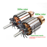 77mm DC 220V Bearing DC Motor 350W/680W High Speed CW/CCW  DIY Sand Machine Lathe with Cooling Fan