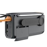 Portable DAB/FM Bluetooth Solar Receiver with Hand Crank - Emergency Outdoor Radio with LED Flashlight and SOS.