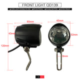 Front Rear With Horn Switch Input 36V/48V Headlight And Tail Light Set For Electric Bike Accessories