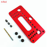 Woodworking Punch Locator Wardrobe Door Cabinet Positioner Drill Locator Handle Hole Drilling Jig Woodworking Drill Guide Tool