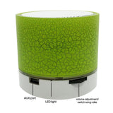 A9 Crack Pattern Mini Speaker Colorful Light Support U Disk TF Card AUX Port Wireless Portable