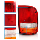 Car Replace Tail Brake Lamps Set Left + Right Replaces FO2800110 FO2801110 LED Rear Lights for Ford Ranger 93-97