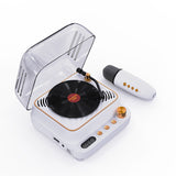 H6 speaker retro vinyl record player, Bluetooth sound karaoke band microphone card, radio creative gifts