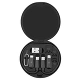 Portable Multifunctional Data Storage Box, 60W Fast Mobile Phone Holder, Charging Cable Set, Multi Head Conversio
