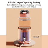 Portable Baby Formula 300ml Precise Temperature Control Water Warmer Electric Kettle for Car Travel Outdoor
