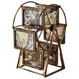 Old style Ferris wheel vertical rotating Trojan horse photo frame, desktop family tree frame