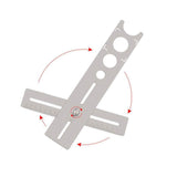 Stainless Steel Tile Opener Locator Marking Punching Positioning Ruler Ceramic Marble Glass or Drilg Hole Tools
