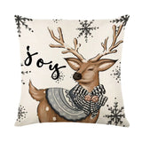 Christma Home Decor New Year 2025 Sofa Car Cushion Cover 45x45cm Christmas Pillowcase Xmas Tree Elk Snowman en Pillow Case