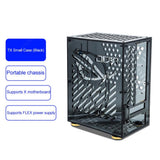 Acrylic Frame 4.3L FLEX 1U Power Display Host Kit HTPC Bracket Computer Chassis External Case for ITX PC