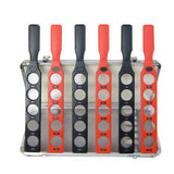 Pediatric Eye Exam Lens Rack - 6 Bars, 30 Lenses, Aluminum Case for Organized & Durable Optical Tools