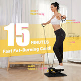 1pc Mini Stair Stepper With Resistance Bands, Portable Stair Climber, Fitness & Exercise Equipment