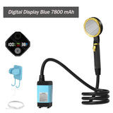 Portable Camping Pump RV Outdoor Camp w/Full Screen Intelligent Digital Display Adjustable Shower Kit