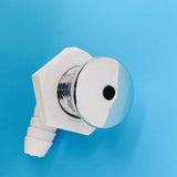 Φ8mm 25mm Cover Curved Bubble Chromed Cap PVC Base Hot Tub Air Massage Bathtub Jet Nozzle