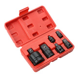 6PCS Impact Reducer & Sleeve Adapter Socket Wrench 1/4 1/2 3/8 3/4 Air Ratchet Breaker Drive Spanner Set