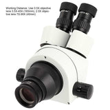 7X-45X Trinocular Microscope Lens Eyepiece Set Stereo Microscope Eyepiece Objective Lens Microscope Accessory
