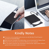 USB3.0 Type C External DVD RW Burner Slim Optical Disk Drive High Speed Transfer DVD Reader Plug and Play for Laptop PC Desktop