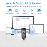 EY-015 Mini Barcode USB Wired/Bluetooth/ 2.4G Wireless 1D 2D Scanner QR PDF417 EAN13 Data Matrix Bar code Reader