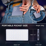 Rgb Led Video Light Compact Video Light with Display Screen Diffuser Mini Camera Rgb Light Smartphone Selfie Lighting 4000Mah
