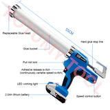 DIY Lithium Battery Electric Glue Multi-Function Cordless Caulking Portable Glass Hard Rubber Sealant Gun Tool