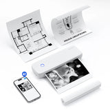 Versatile Portable A4 Thermal Transfer Printer - Wireless & USB Connectivity, Supports Multiple Paper Sizes