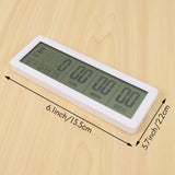 Big Digital Countdown - 999 Days Count Down Clock Timer for Graduation Lab Kitchen (White)