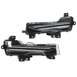 1 Pair Turn Signal Fog Light Dual Color Daytime Running Light Replacement for Tesla Model 3 2017 2018 2019 2020 2021 2022