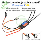 DIY Fan Modification Violent 30A 60A Brushless Motor Driver Bidirectional Unidirectional Self-starting Forward/Reverse