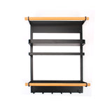 Kitchen Organizer Decorative Shelves Metal Storage Rack Magnet Fridge Shelf Spice Hang Racks Wall-mounted No Drilling