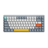 iBlancod 84-Key Wireless Keyboard - 2.4G+BT5.0+Type-C, 75% Low Profile Layout for Tablets, Laptops, and Smartphones