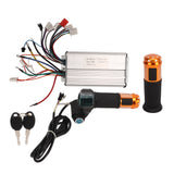 Lithium Battery Modification Kit Bike Brushless Controller 48V with Throttle Grip for  Refitting