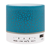 A9 Crack Pattern Mini Speaker Colorful Light Support U Disk TF Card AUX Port Wireless Portable
