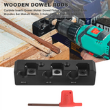 Carbide Inserts Dowel Maker Dowel Plates Wooden Dowel Rods Wooden Bar Makers Metric 3 Holes (With 3 Carbide Blades)