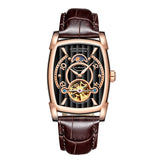 GUANQIN Sapphire Men's Leather Watch Automatic Date Luxury Mechanical Watch Stainless Steel Men's Clock Relogio Masculino 2022