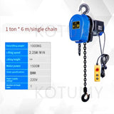 380V/220V 1 Ton Electric Lifting Household Crane Inverted Chain Hoist High-Efficiency