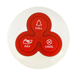 white T114 disc three key pager service call button