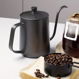 1pc Hand Brewing Pot With Lid, Stainless Steel Hanging Ear Coffee Pot, Coffee Filter, Long Mouth And Narrow Mouth Pot