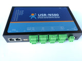 8 Serial Port RS485 To Ethernet Converter IOT Device serial Server USR-N580 Support Modbus MQTT