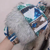 Fur One Fashion Coat Female Lamb Hair
