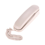 Mini Desktop Corded Lande Phone Fixed Telephone Wall Mountable Supports Mute/ Pause/ Redial Functions for Home Hotel Office