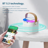 Microphone Karaoke hine Portable Bluetooth 5.3 PA Speaker System with 1-2 Wireless Microphones Home Family Singing New Mic
