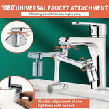 1PC Bathroom Faucet Extender,1440° Swivel Robotic Arm Swivel Extension Faucet Aerator