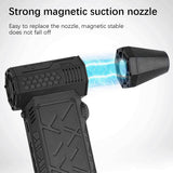Electric Compressed Air Duster - 130000RPM, Magnetic Suction Nozzle, Speed Adjustable, 2x4000mAh