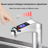 Electric Kitchen Water Heater Tap Instant Hot Faucet LCD Display Water Heating Faucet Instantaneous Tankless Kitchen Supplies