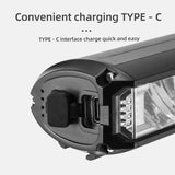 OFFBONDAGE Bicycle Front Bike Light Waterproof Flashlight USB Charging MTB Road Cycg Lamp Accessories
