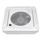 RV Roof Vent Fan Simple Installation 12V High Efficiency Reversible 3.6W RV Air Ventilation Ceiling Fan with Light for Boat